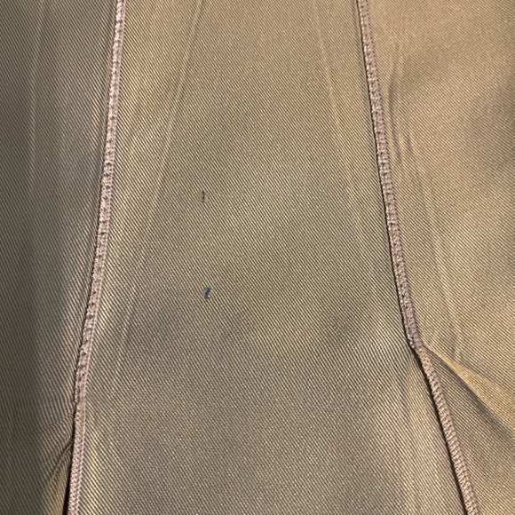 Vintage Chanel spring green / blue midi skirt w/ back slits, XS (34) - Picture 11 of 12